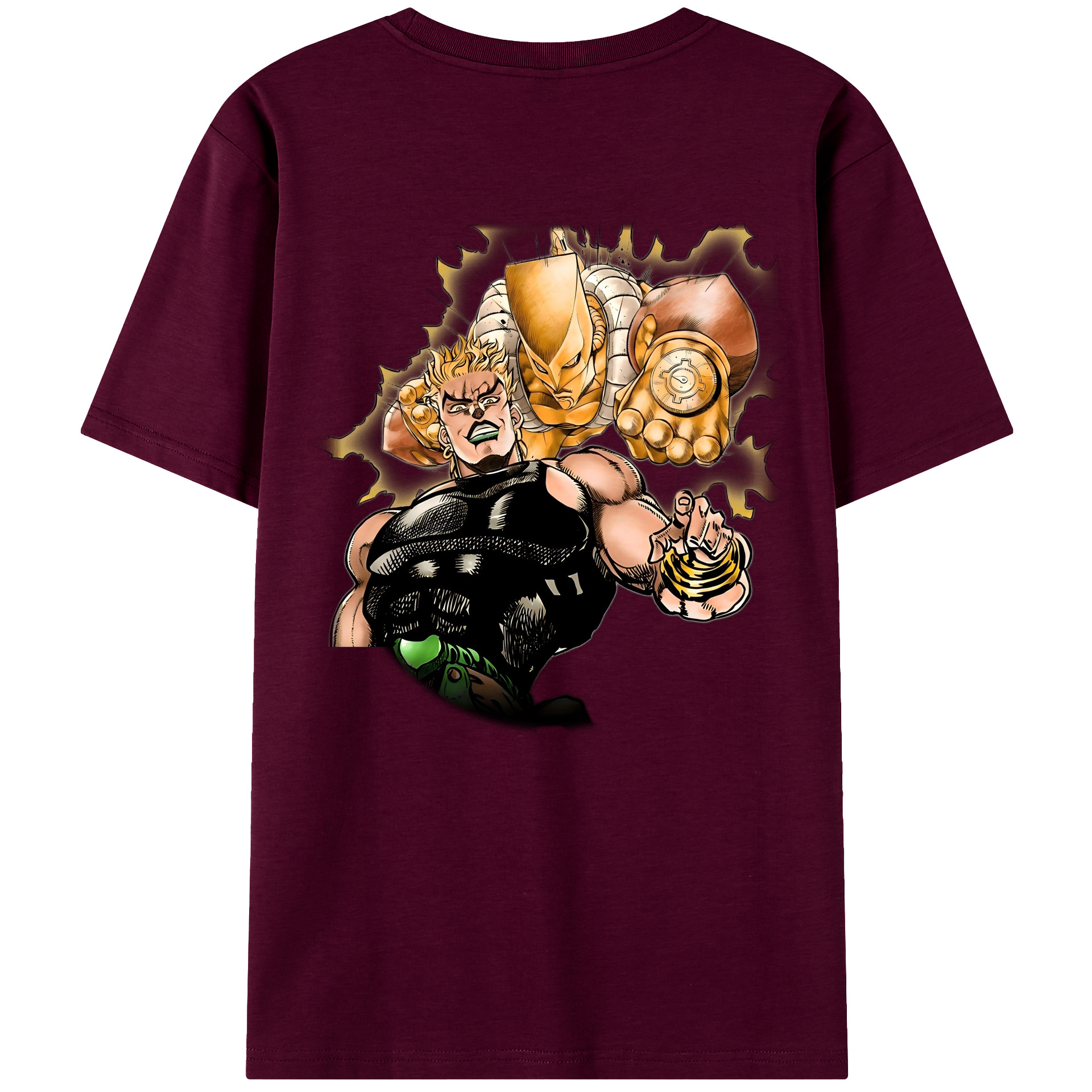 （画像用） ジョジョの奇妙な冒険 ディオ?ブランドー JoJo's Bizarre Adventure Dio Brando レディース半袖Tシャツ(バックプリント)